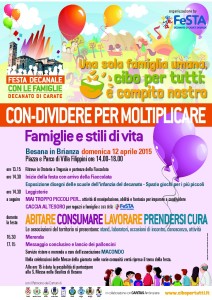 Volantino Festa decanale con le famiglie 2015